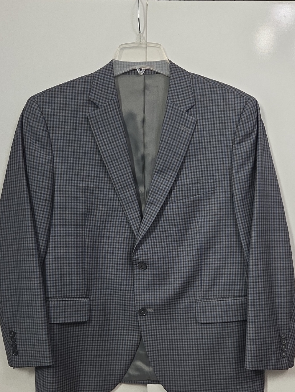Peter Millar Men's Gray Check Two-Button Blazer
